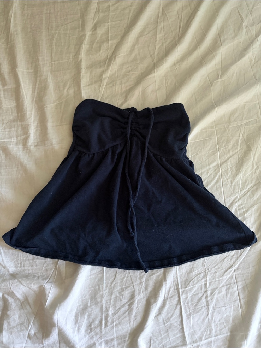 Hollister Navy Strapless top